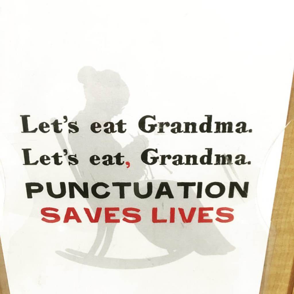 Grammar Punctuation Saves Lives